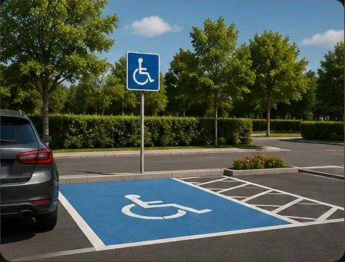 Place de parking PMR